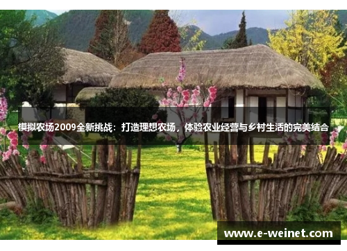 模拟农场2009全新挑战：打造理想农场，体验农业经营与乡村生活的完美结合