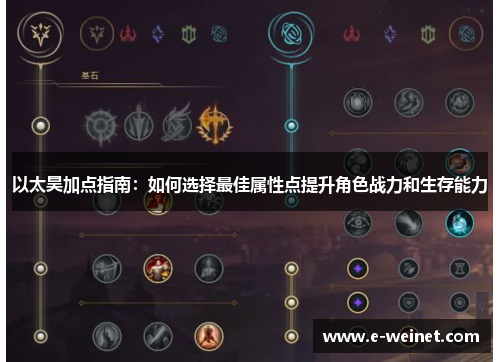 以太昊加点指南：如何选择最佳属性点提升角色战力和生存能力